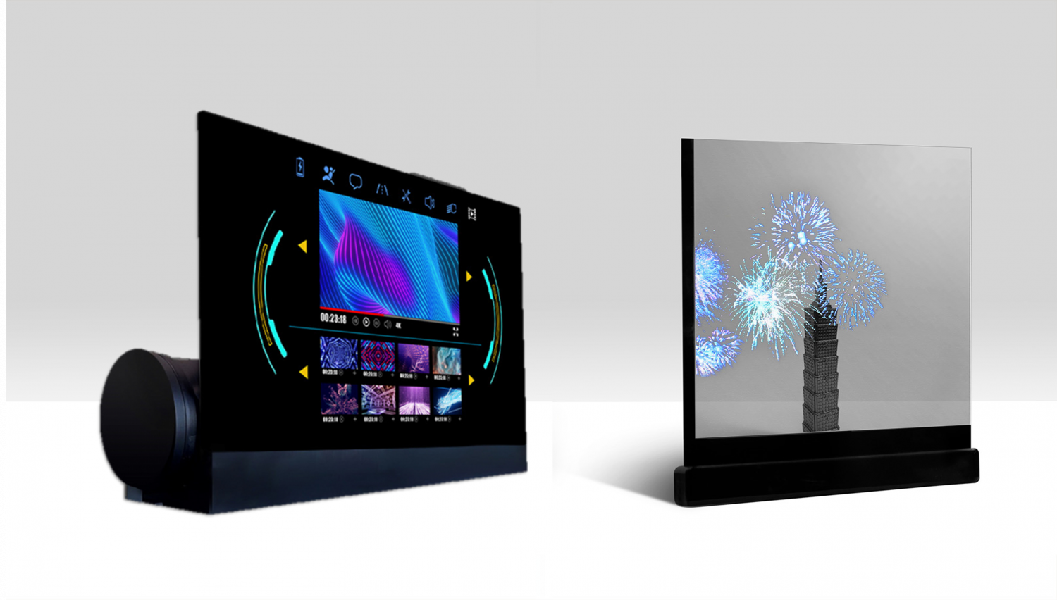 可卷式、折迭性、高透明